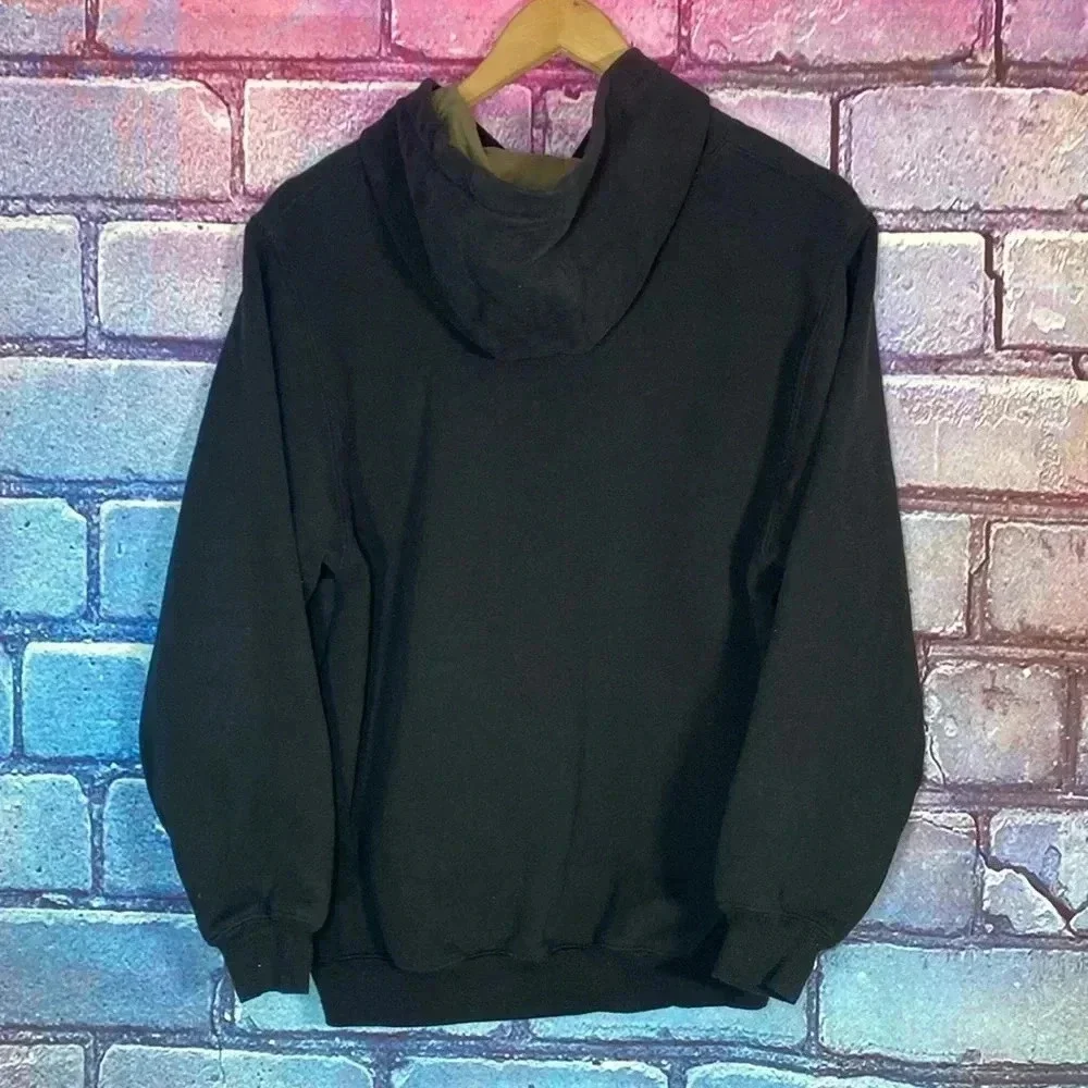 Cabela’s Outfitter Kids Large Hoodie Pullover Black Graphic Sweatshirt Sweater